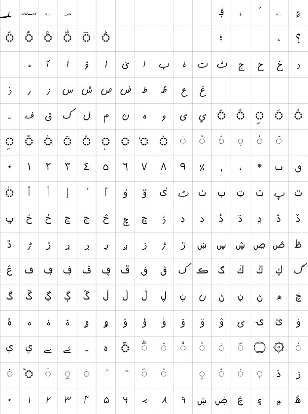 AlQalam Tehreeri Urdu Font