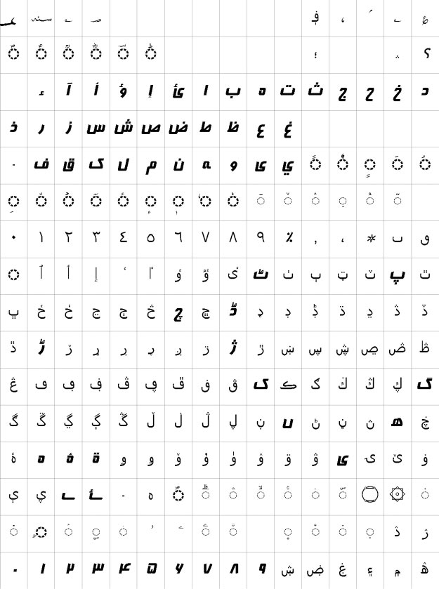 AlFars 15 Farnaz Urdu Font