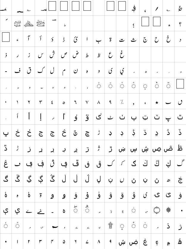 AA Sameer Zikran Urdu Font