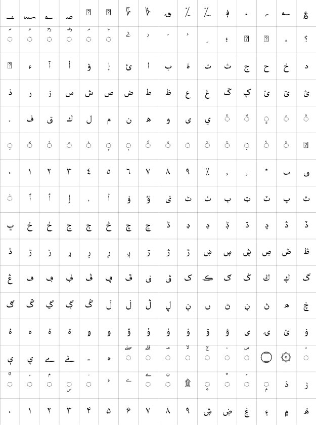 Microsoft Uighur Urdu Font