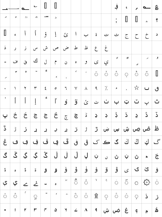 Urdu Naskh Unicode Urdu Font