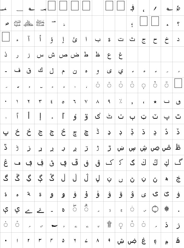 Aasar Unicode Urdu Font