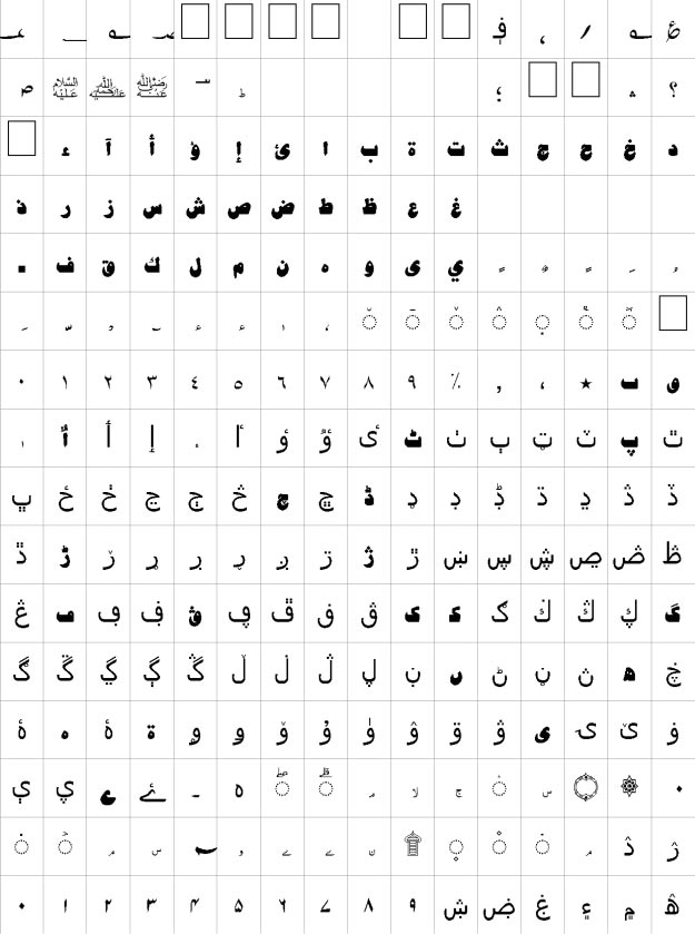 Basheer Urdu Font