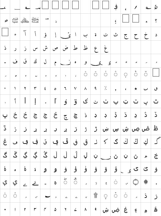 Fazal Urdu Font