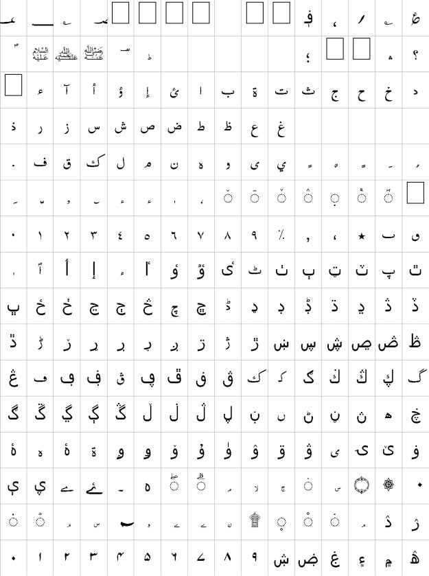 Manzor Unicode Urdu Font