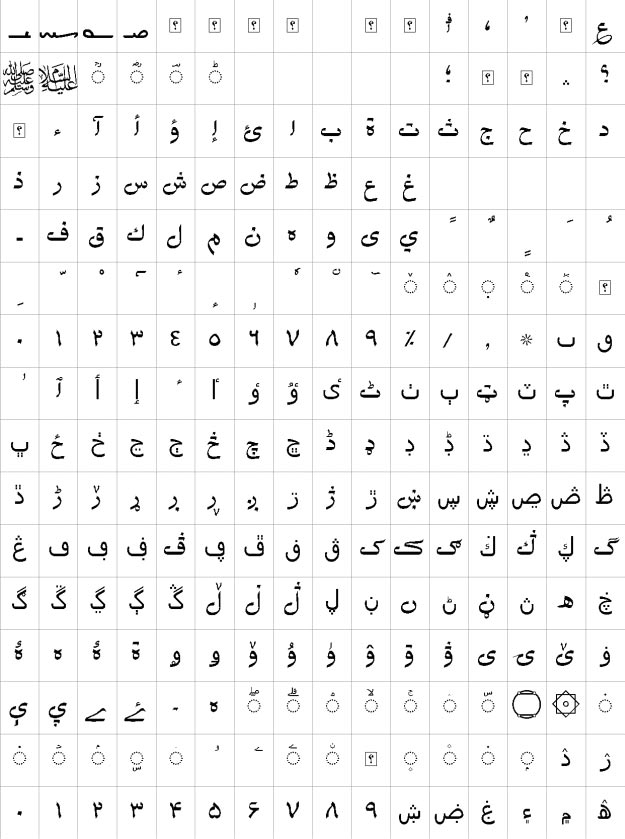 XM Vahid Urdu Font