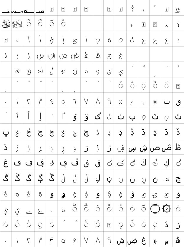 XP Ziba Urdu Font